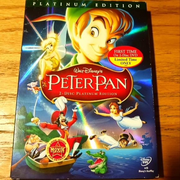Walt Disney's PETER PAN Platinum Edition on DVD - Picture 1 of 2